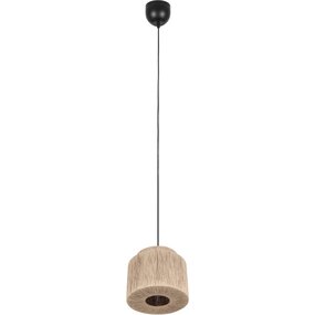 LED Hanglamp Trion Alisa - Rond 31 cm, Bruin Jute LED Hanglamp Trion Alisa - Rond 31 cm, Bruin Jute