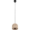 HLW LED LED Hanglamp Trion Alisa - 1-lichts, Rond, E27 Fitting, Bruin Jute, 31 cm HLW LED LED Hanglamp Trion Alisa - 1-lichts, Rond, E27 Fitting, Bruin Jute, 31 cm