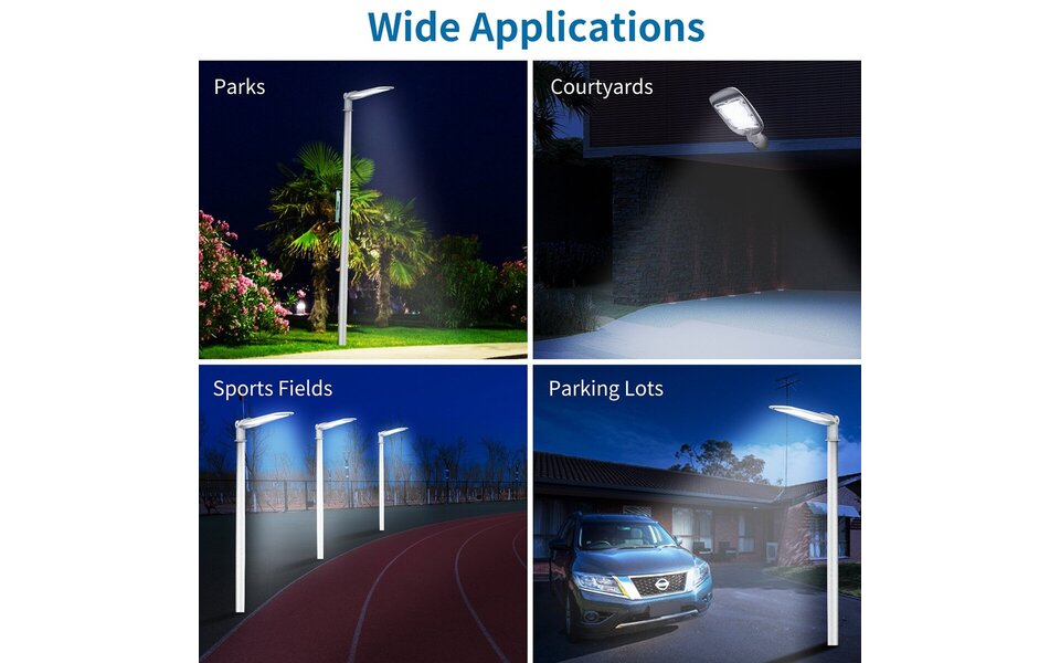 Velvalux Velvalux Lumeno Waterdichte Witte LED Straatlamp 100W - Neutraal Wit 4000K