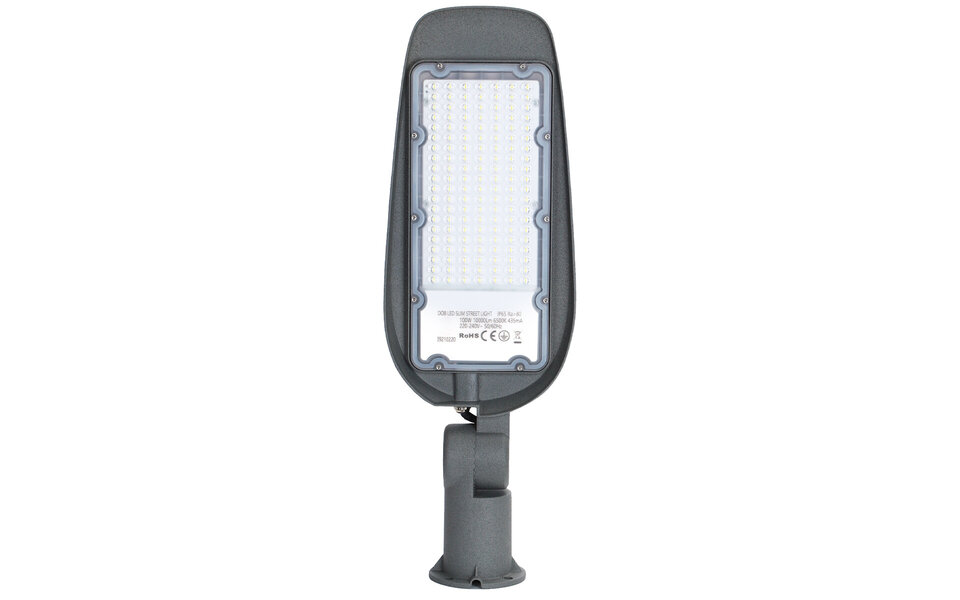 HLW LED Waterdichte 100W Aluminium LED Straatlamp - Mat Grijs, Daglicht Wit 6500K