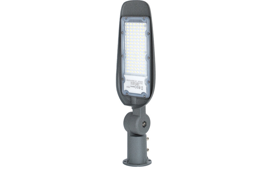 HLW LED Waterdichte 50W Aluminium LED Straatlamp - Mat Grijs, Daglicht Wit 6500K