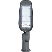 30W Waterdichte Aluminium LED Straatlamp - Mat Grijs, Daglicht Wit
