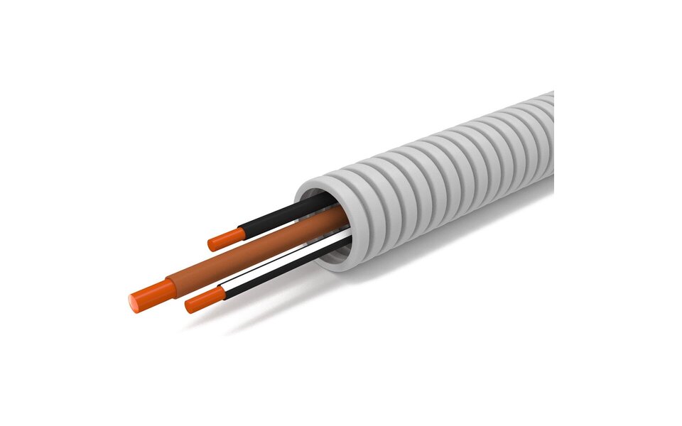 HLW LED Voorbedrade flexibele buis 100m 16mm, 3 aders KEMA-KEUR