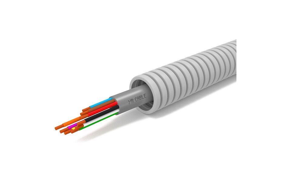 HLW LED 16 mm flexbuis 100 m KEMA-KEUR halogeenvrij 2x0,8 mm²