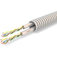 Flexibele CAT6 buis 20mm - Voorbedraad 100m, KEMA-keur