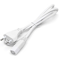Witte voedingskabel 1,5m voor T5 LED buis – C7 Europlug Witte voedingskabel 1,5m voor T5 LED buis – C7 Europlug