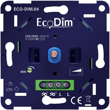 EcoDim ECO-DIM.04 LED-dimmer 0–150W (tot 8 lampen) EcoDim ECO-DIM.04 LED-dimmer 0–150W (tot 8 lampen)