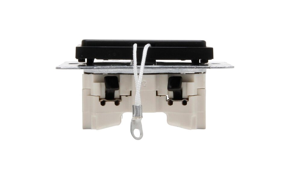 KOPP KOPP Athenis mat zwart 1-voudige wisseltrekschakelaar LED