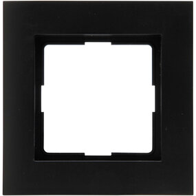 KOPP Athenis HK07 afdekraam 1-voudig mat zwart 83x83mm KOPP Athenis HK07 afdekraam 1-voudig mat zwart 83x83mm