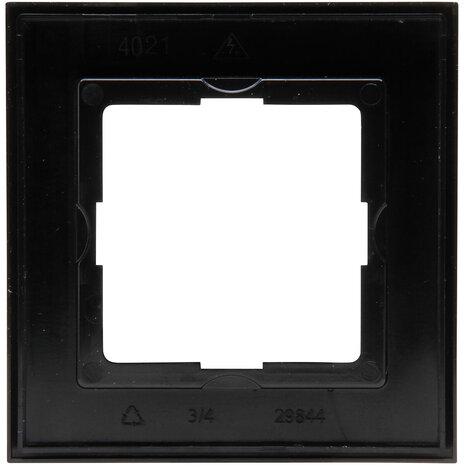 KOPP KOPP Athenis HK07 afdekraam 1-voudig mat zwart 83x83mm KOPP KOPP Athenis HK07 afdekraam 1-voudig mat zwart 83x83mm