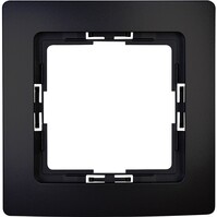 KOPP Paris HK05 1-voudig afdekraam mat zwart KOPP Paris HK05 1-voudig afdekraam mat zwart