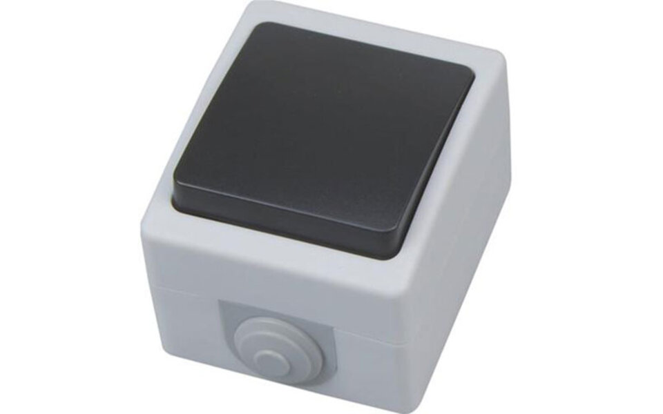 HLW LED Waterdichte LED wisselschakelaar IP54 opbouw 230V