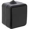 Q-LINK Q-LINK 1-voudige wisselschakelaar IP54 mat zwart 230V Q-LINK Q-LINK 1-voudige wisselschakelaar IP54 mat zwart 230V