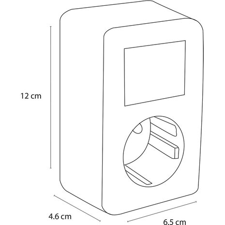 Q-LINK Q-LINK wandcontactdoos mat zwart met wisselschakelaar Q-LINK Q-LINK wandcontactdoos mat zwart met wisselschakelaar