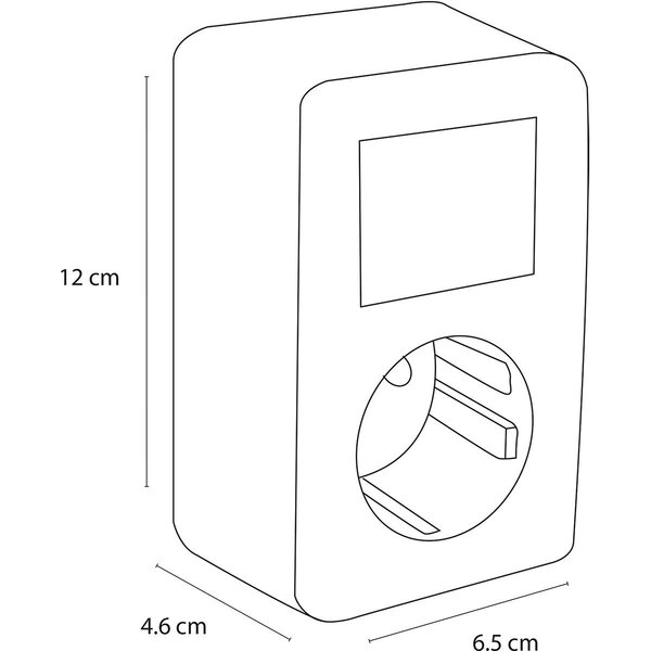 Q-LINK Q-LINK wandcontactdoos mat zwart met wisselschakelaar Q-LINK Q-LINK wandcontactdoos mat zwart met wisselschakelaar