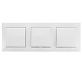 3-voudige wisselschakelaar Aigi wit 230V - LED