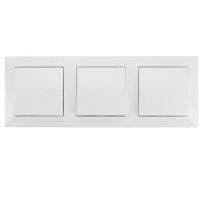 3-voudige wisselschakelaar Aigi wit 230V - LED 3-voudige wisselschakelaar Aigi wit 230V - LED