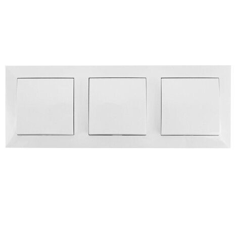 3-voudige wisselschakelaar Aigi wit 230V - LED