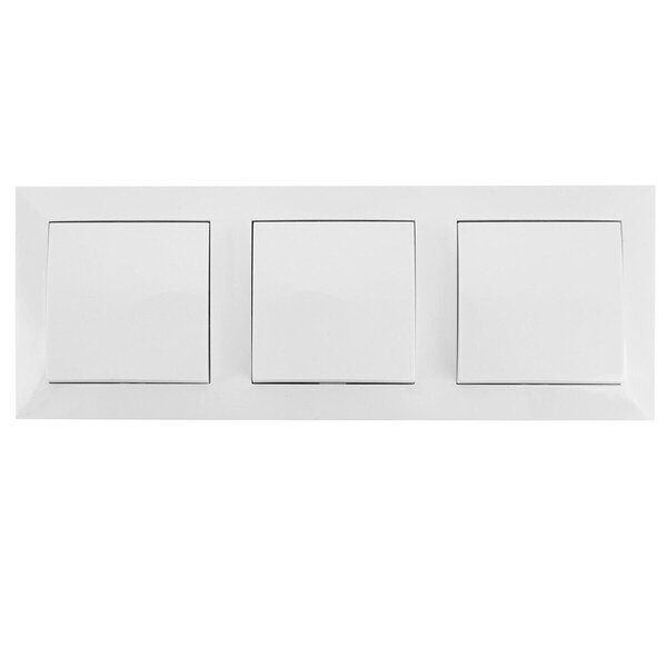 HLW LED 3-voudige wisselschakelaar Aigi wit 230V - LED