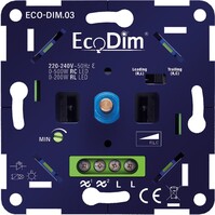 EcoDim LED Dimmer 0–500W | Stille inbouwdimmer
