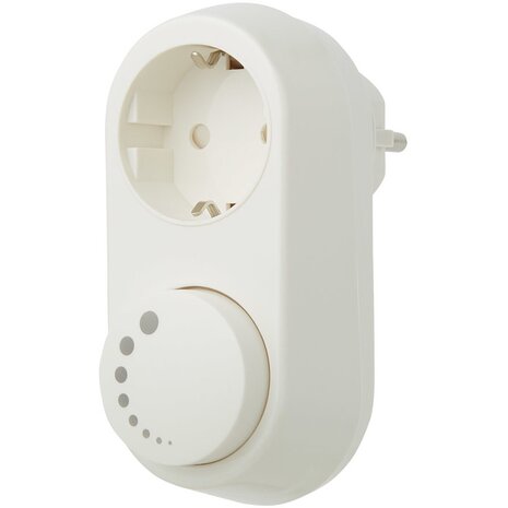 EcoDim LED Stekkerdimmer Wit 0–100W – Plug & Play