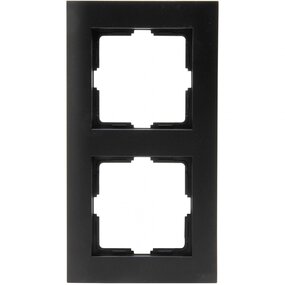 KOPP Athenis HK07 2-voudig afdekraam mat zwart RAL 9005 KOPP Athenis HK07 2-voudig afdekraam mat zwart RAL 9005