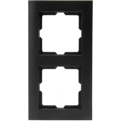 KOPP KOPP Athenis HK07 2-voudig afdekraam mat zwart RAL 9005