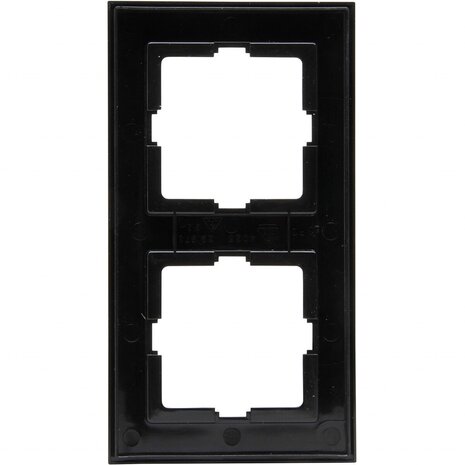 KOPP KOPP Athenis HK07 2-voudig afdekraam mat zwart RAL 9005