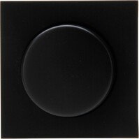 KOPP Athenis HK07 afdekplaat dimmer mat zwart incl knop KOPP Athenis HK07 afdekplaat dimmer mat zwart incl knop