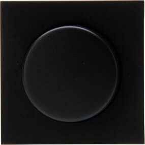 KOPP Athenis HK07 afdekplaat dimmer mat zwart incl knop KOPP Athenis HK07 afdekplaat dimmer mat zwart incl knop