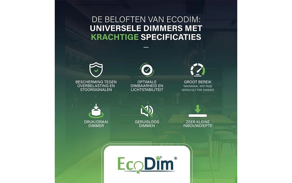EcoDim EcoDim ECO-DIM.12 1-10V LED-dimmer 50 mA inbouw soft-start