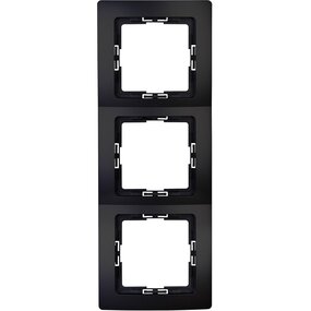 KOPP Paris HK05 3-voudig afdekraam mat zwart inbouw voor LED KOPP Paris HK05 3-voudig afdekraam mat zwart inbouw voor LED