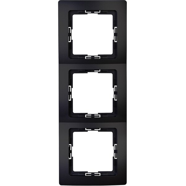 KOPP KOPP Paris HK05 3-voudig afdekraam mat zwart inbouw voor LED