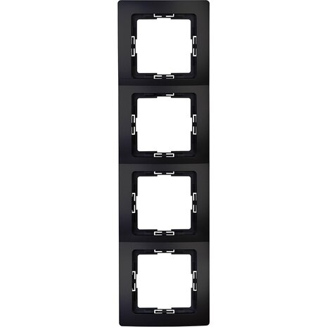 KOPP KOPP Afdekraam Paris HK05 4‑voudig Mat Zwart