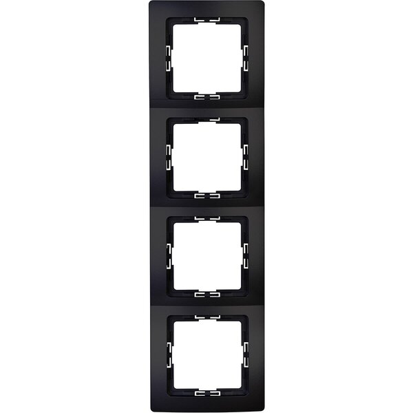 KOPP KOPP Afdekraam Paris HK05 4‑voudig Mat Zwart