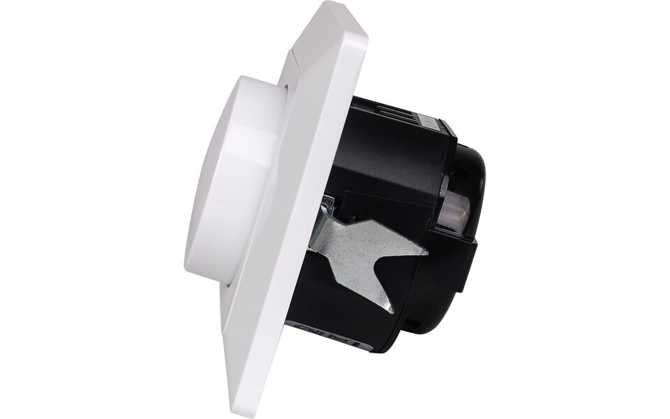 HLW LED Aigi LED inbouwdimmer glanzend wit 3-60W 230V druk/draaiknop HLW LED Aigi LED inbouwdimmer glanzend wit 3-60W 230V druk/draaiknop