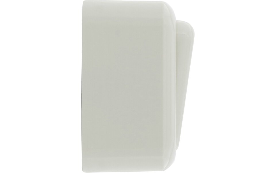 Q-LINK Q-LINK 1-voudige wisselschakelaar opbouw polarwit 250V LED