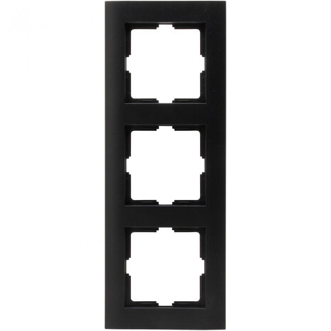 KOPP Athenis 3-voudig afdekraam mat zwart RAL9005