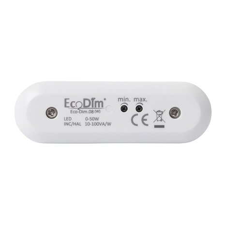 EcoDim EcoDim LED snoerdimmer 0-50W (fase-afsnijding), flikkervrij EcoDim EcoDim LED snoerdimmer 0-50W (fase-afsnijding), flikkervrij