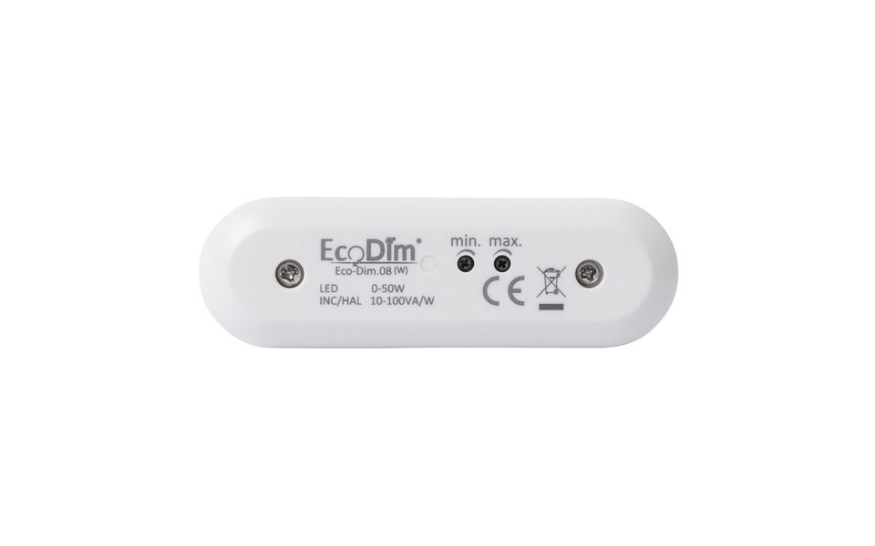 EcoDim EcoDim LED snoerdimmer 0-50W (fase-afsnijding), flikkervrij