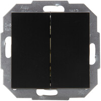 KOPP Athenis HK07 mat zwart 2-knops wisselschakelaar KOPP Athenis HK07 mat zwart 2-knops wisselschakelaar