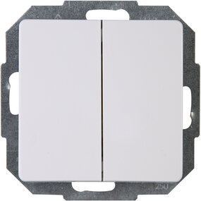 KOPP Serieschakelaar 2‑voudig Arctic Glans Wit 10A KOPP Serieschakelaar 2‑voudig Arctic Glans Wit 10A