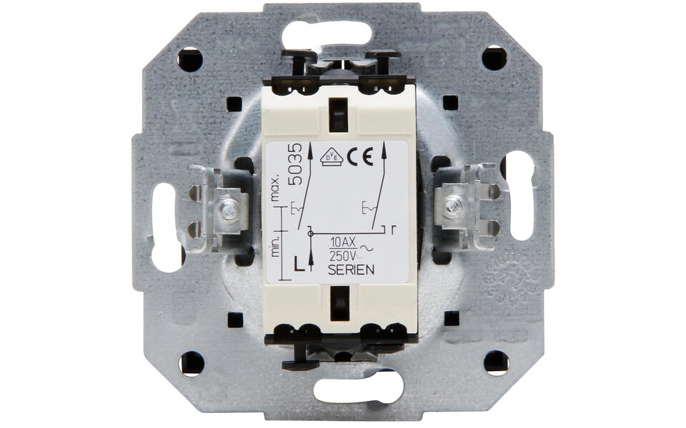 KOPP KOPP Athenis HK07 dubbele serieschakelaar inbouw mat zwart