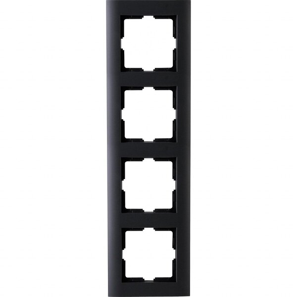 KOPP KOPP Athenis 4-voudig afdekraam mat zwart RAL 9005 KOPP KOPP Athenis 4-voudig afdekraam mat zwart RAL 9005