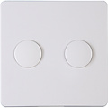 KOPP Paris HK05 DUO Dimmer Afdekplaat Glanzend Wit
