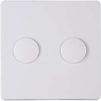 KOPP Paris HK05 DUO Dimmer Afdekplaat Glanzend Wit