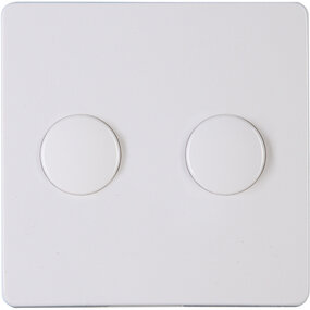 KOPP Paris HK05 DUO Dimmer Afdekplaat Glanzend Wit KOPP Paris HK05 DUO Dimmer Afdekplaat Glanzend Wit