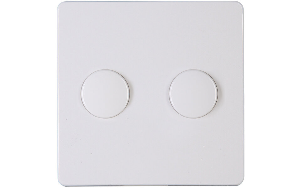 KOPP KOPP Paris HK05 DUO Dimmer Afdekplaat Glanzend Wit