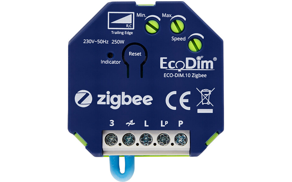 EcoDim EcoDim Zigbee LED Inbouwdimmer 0–250W (2-draads) EcoDim EcoDim Zigbee LED Inbouwdimmer 0–250W (2-draads)