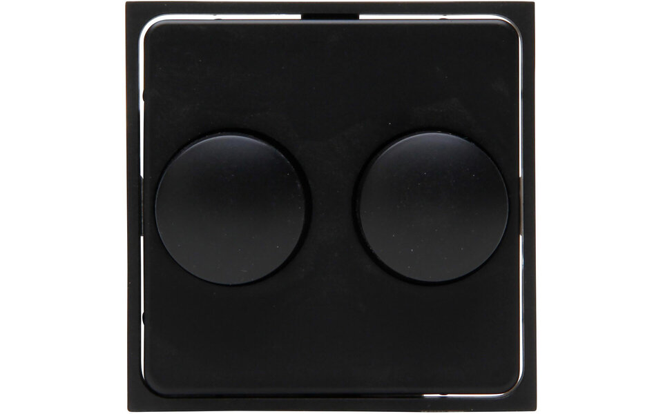KOPP KOPP Athenis HK07 DUO Dimmer Afdekplaat Mat Zwart